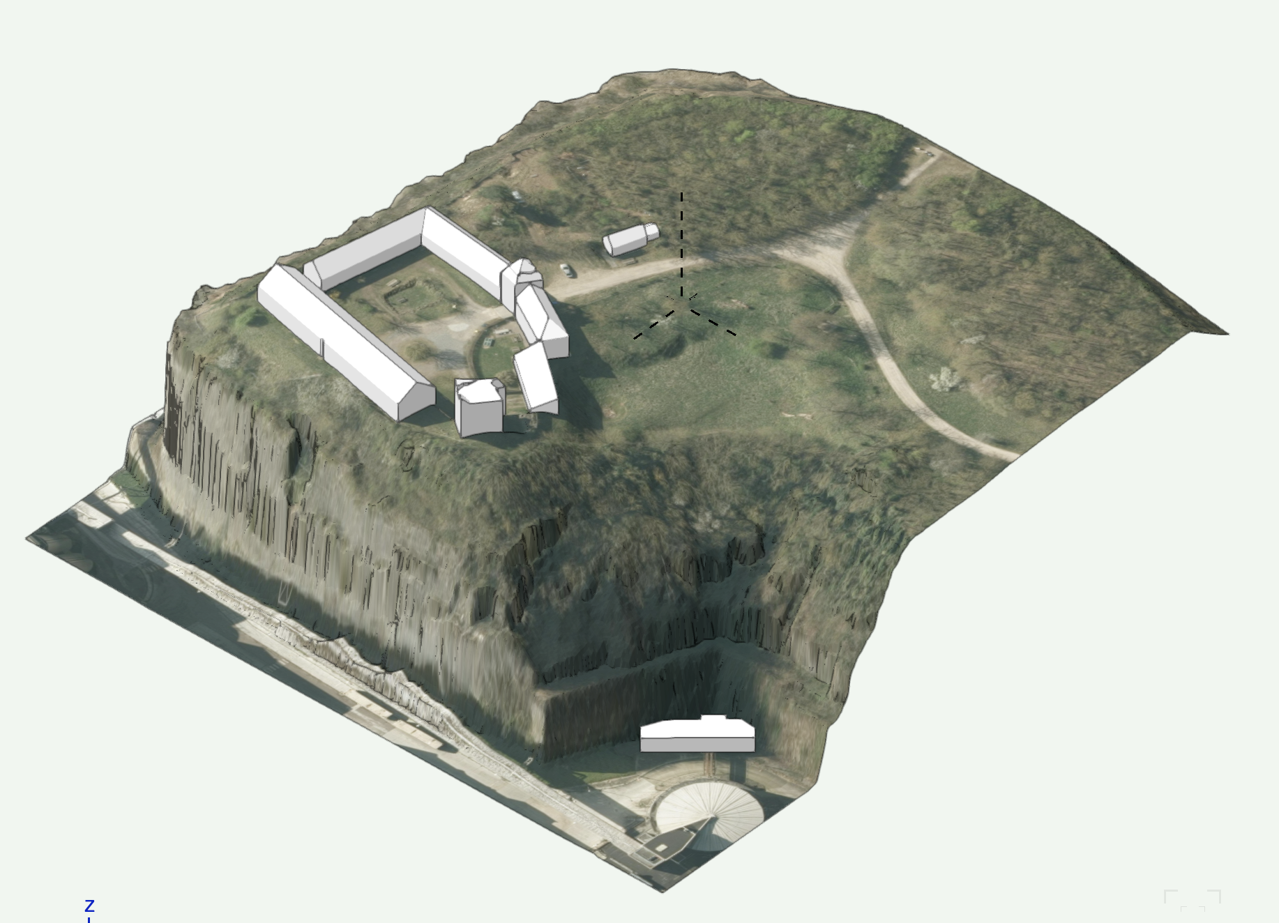 AHN terrain and aerial imagery imported into Vectorworks