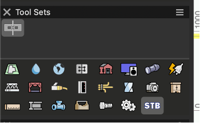 Vectorworks Tool Sets palette showing the Symbol Line tool