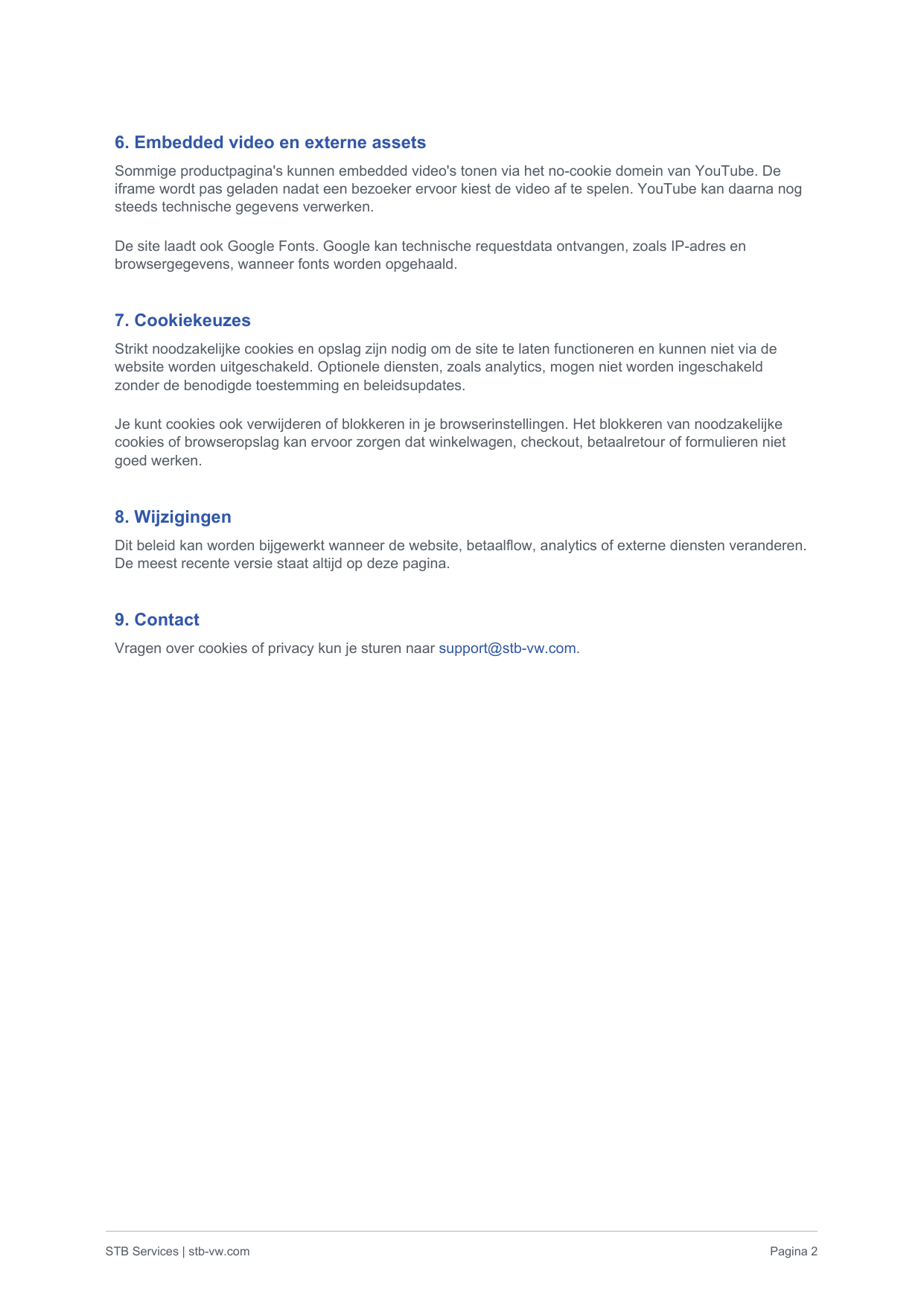 Cookiebeleid (EU) page 2