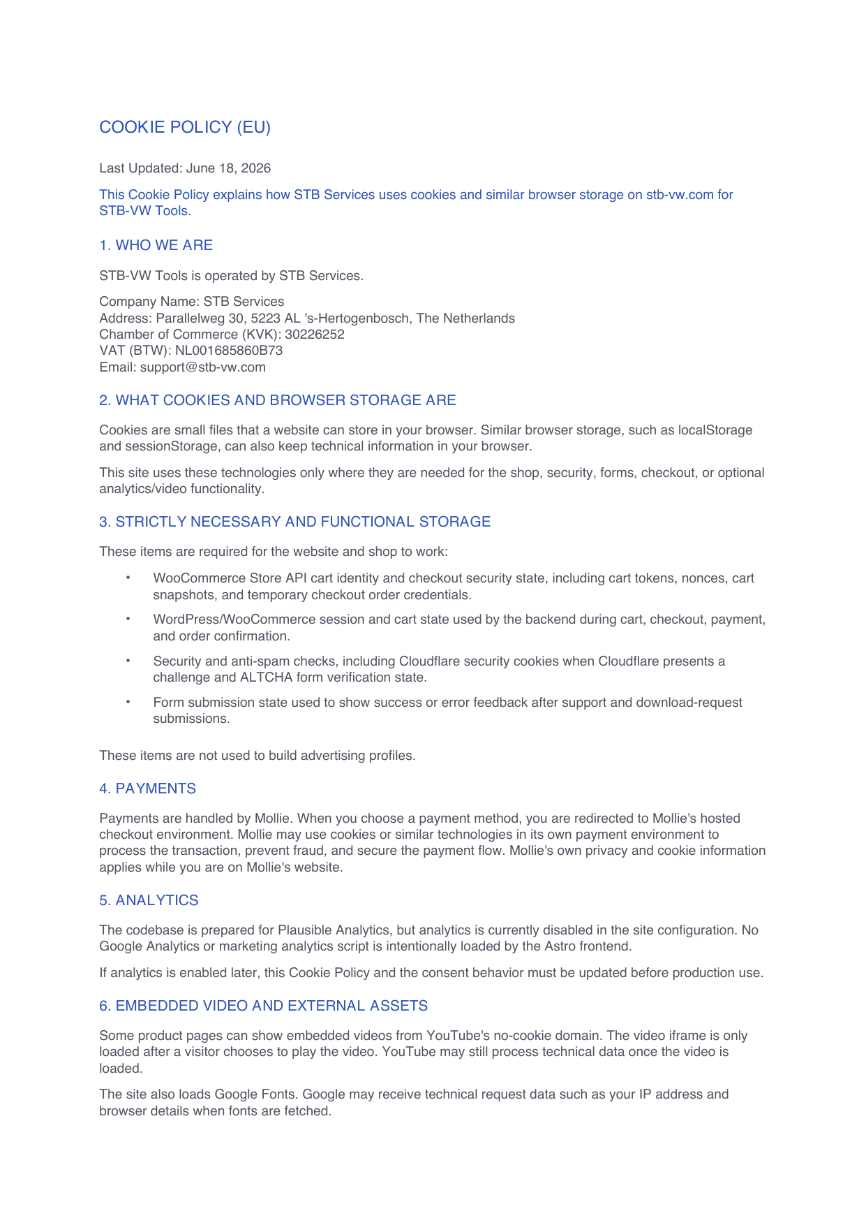Cookie Policy (EU) page 1